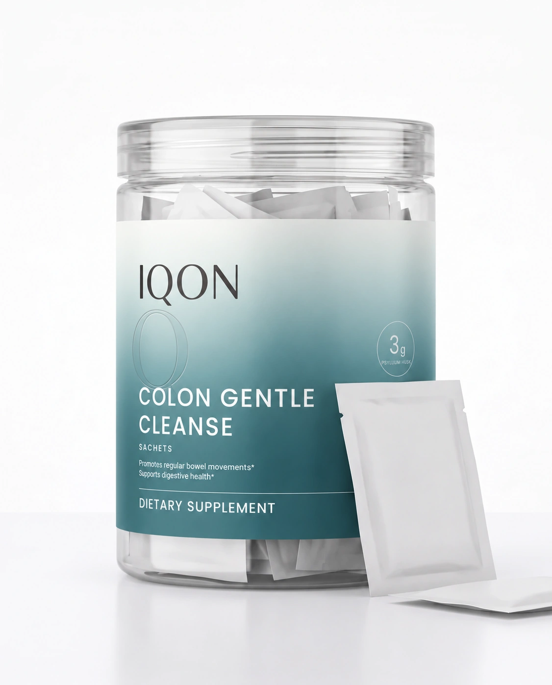 IQON Colon Gentle Cleanse with its individual sachet format